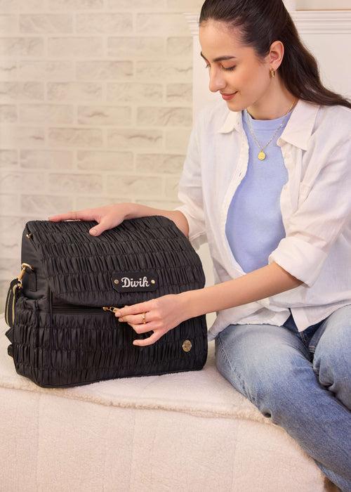 The Dune Diaper Bag - Black