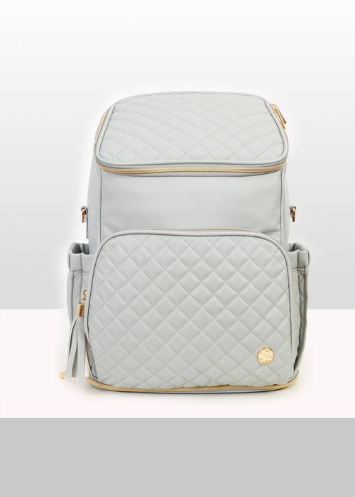 The Super Trooper Luxe Diaper Bag - Light Grey