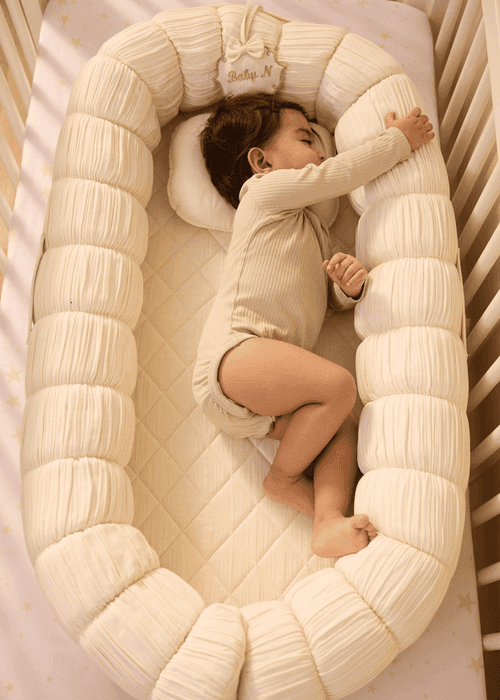 The Sleep Cloud Nest - Ecru + Rocking Horse Baby Blanket