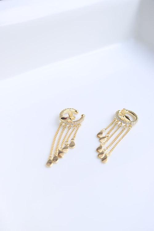 Butterfly Droplets Clip on Ear cuffs