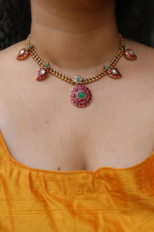 Jadau Kundan Kairi Necklace set