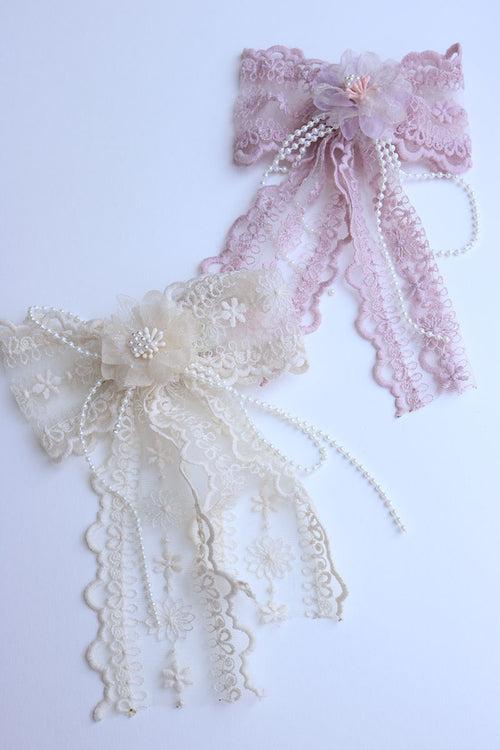 Lace Flower Barette