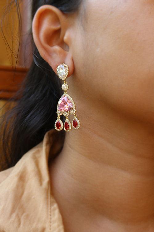 Rose Ruby AD Earrings