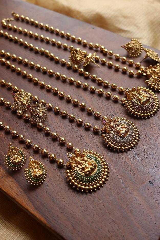 Lakshmi Chaand pendant Set