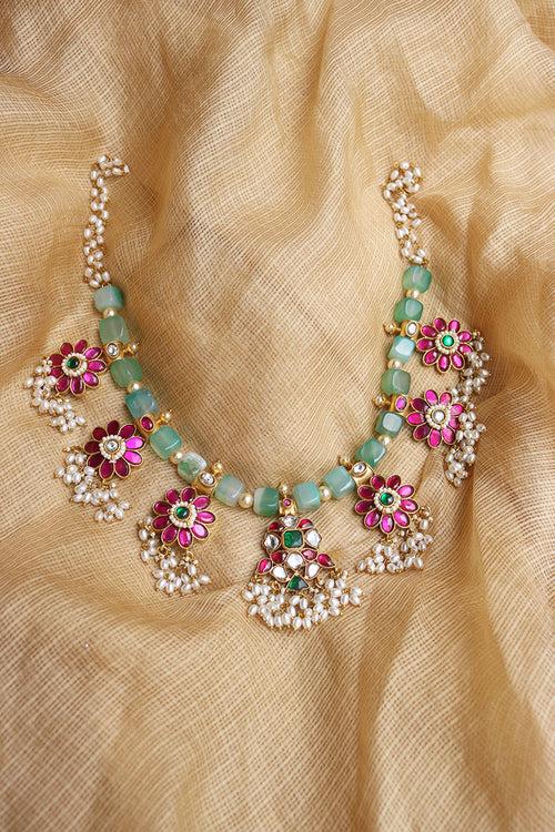 Jadau Statement Flower Set