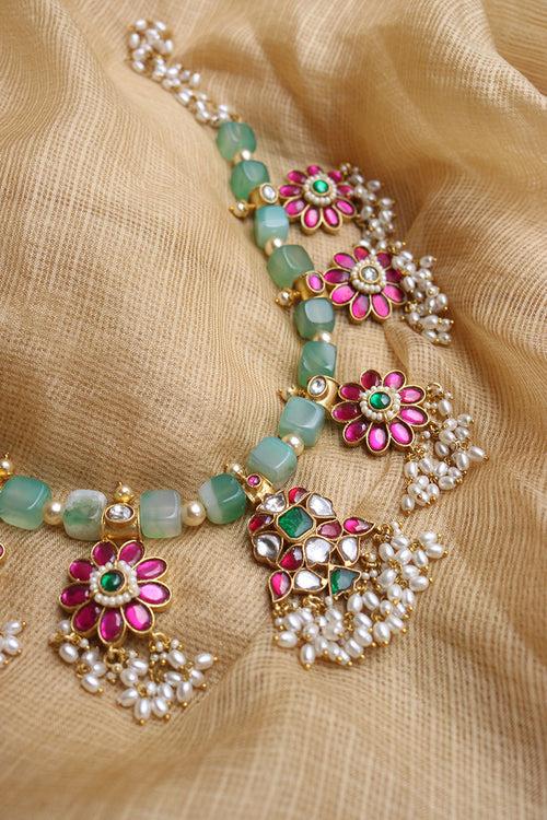 Jadau Statement Flower Set