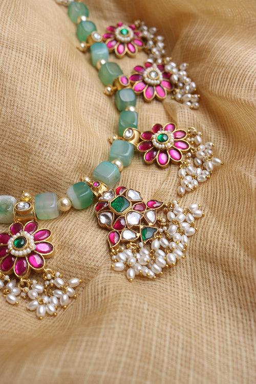 Jadau Statement Flower Set