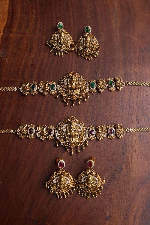 Oval Lakshmi Ornamental Choker Set