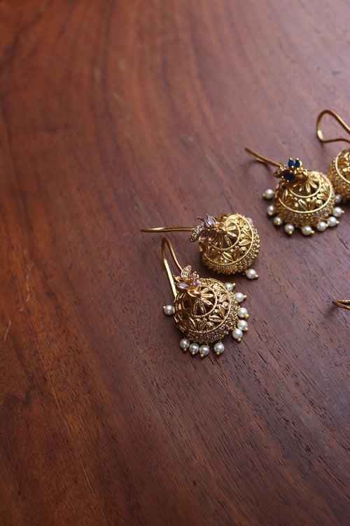 Leaf AD Hook Jhumkas