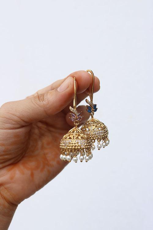 Leaf AD Hook Jhumkas