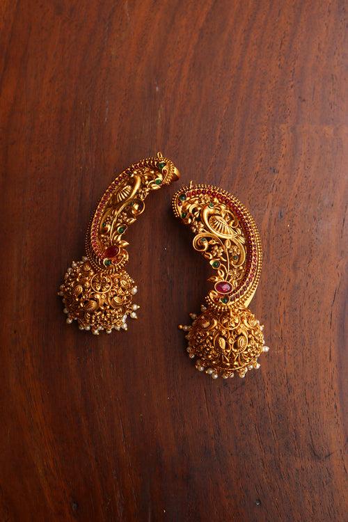 Peacock Full Ear Jhumkas