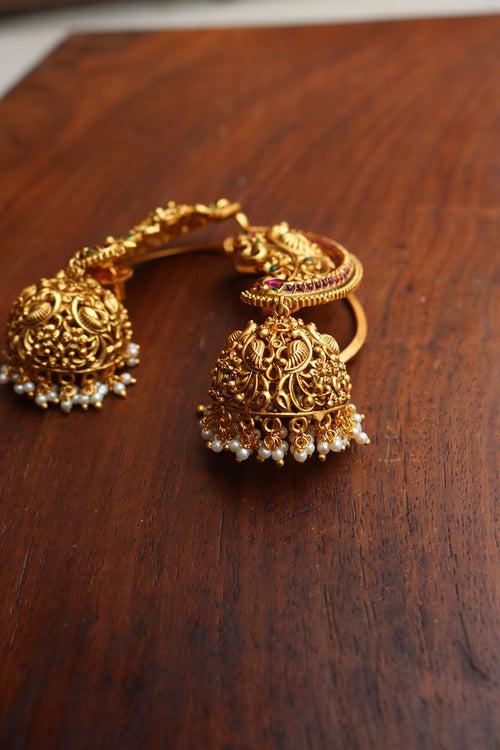 Peacock Full Ear Jhumkas