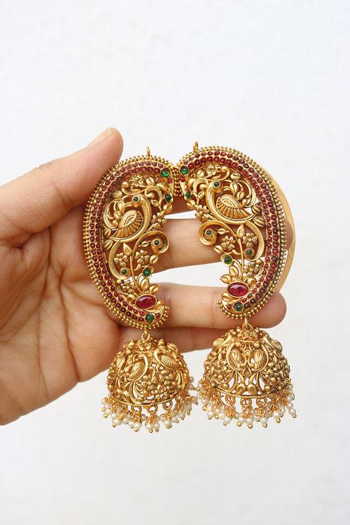 Peacock Full Ear Jhumkas