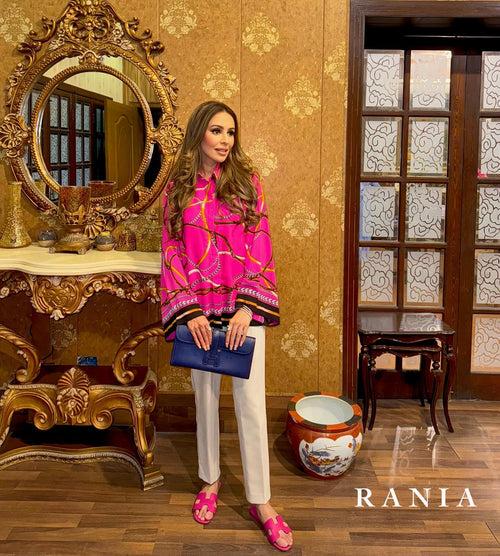 Rania Clothing Shirt - Pink Lace Shirt