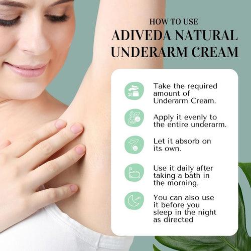 Underarm Skin Lightening Cream For Darkness Removal, Skin Whitening, Sweat Protection  And Odor-Free Armpit 50 gms