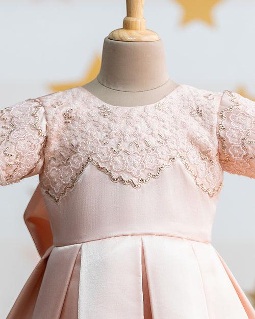 Peach Color Elegant Dress