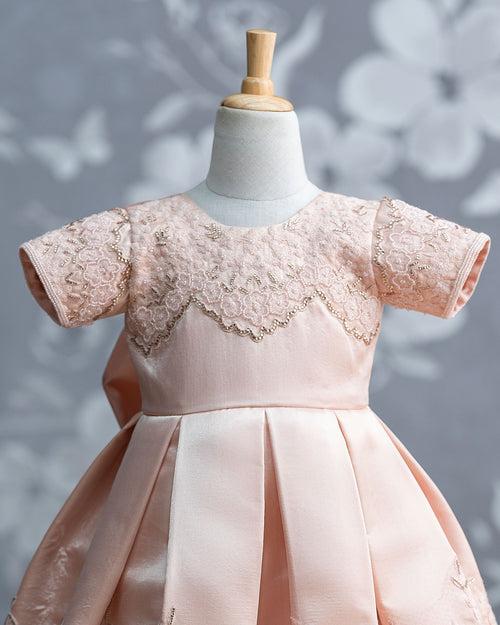 Peach Color Elegant Dress