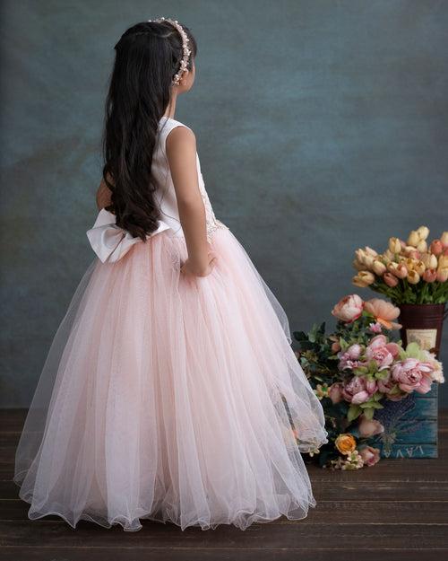 Estelle light pink tulle dress with Falre