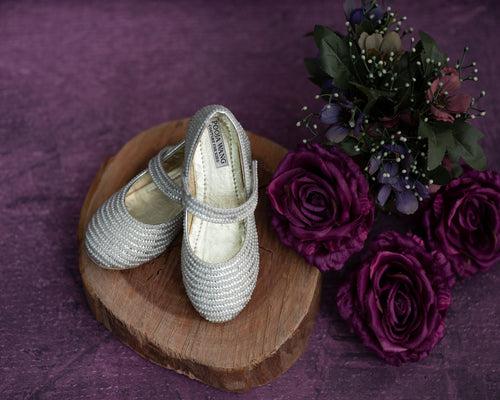 Rapunzel White Swarovski Shoe