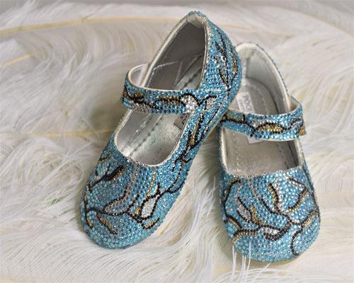 Nancy Gold-Silver Swarovski Shoe
