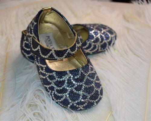 Maria Silver-Blue Mermaid Shoe