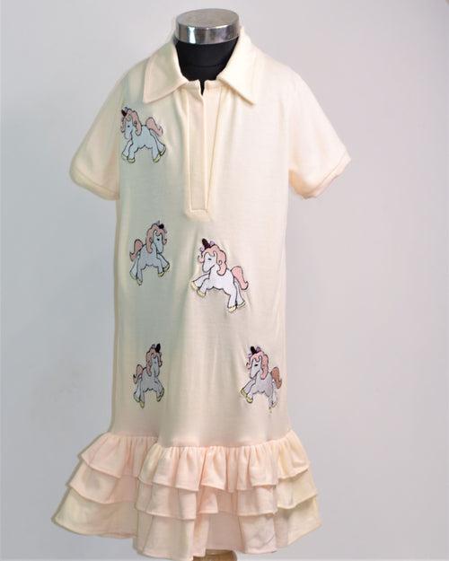 Celestial Peach Polo Dress