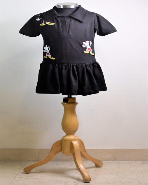 Jolly Black Polo Dress