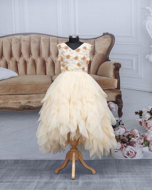 Elegant Beige Princess Diaries Dress