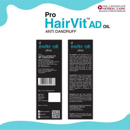 PRO HAIRVIT AD (ANTI-DANDRUFF) TREATMENT KIT | Oil 100 ml + Lotion 50 ml + Shampoo 100 ml