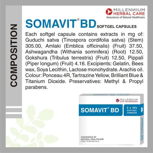 SOMAVIT BD | Easy to swallow | 60 capsule