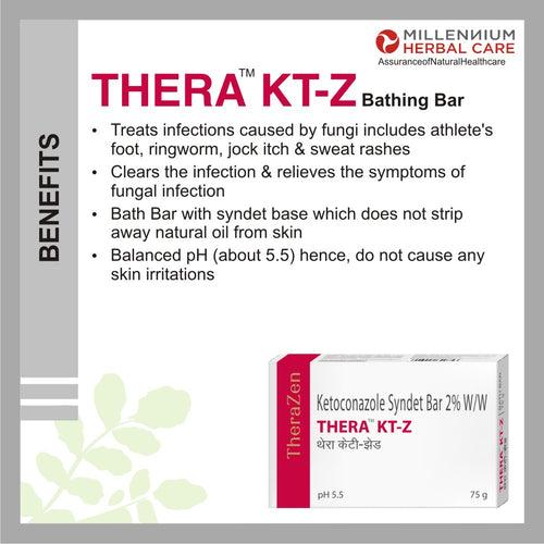 THERA KT-Z | KETOCONAZOLE SYNDET BAR 2% W/W | 75 g x 3 Bars