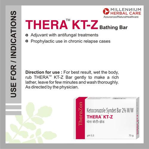 THERA KT-Z | KETOCONAZOLE SYNDET BAR 2% W/W | 75 g x 3 Bars