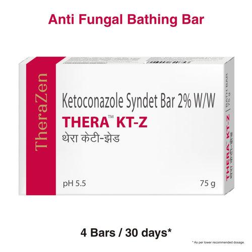THERA KT-Z | KETOCONAZOLE SYNDET BAR 2% W/W | 75 g x 3 Bars