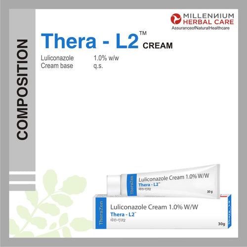 THERA-L2 LULICONAZOLE CREAM 1.0% W/W | KILL FUNGAL & BACTERIAL INFECTION | 30g X 2 Tube