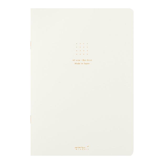 Midori Notebook (A5) Color Dot Grid White