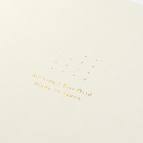 Midori Notebook (A5) Color Dot Grid White