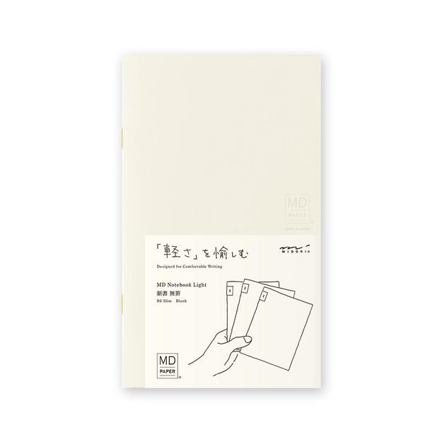 MD Notebook Light (B6 Slim) Blank 3pcs Pack A