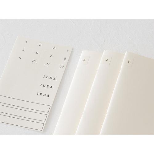 MD Notebook Light (B6 Slim) Lined 3pcs Pack A