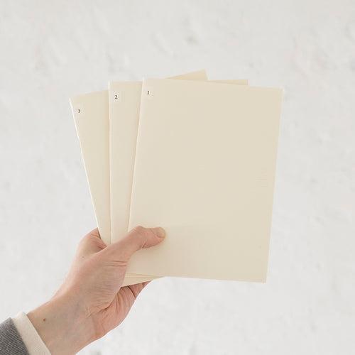 MD Notebook Light (A5) Blank 3pcs Pack A