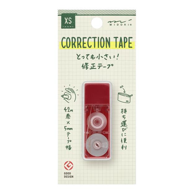 Midori XS Correction Tape Dark Red