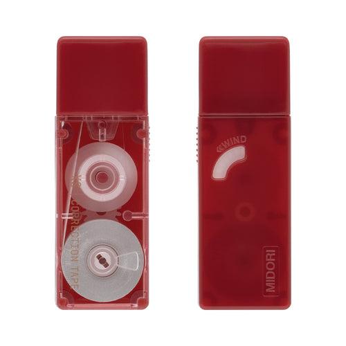 Midori XS Correction Tape Dark Red