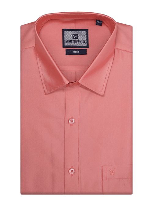 Mens Taffeta Relax Fit Pink Colour Shirt Zest