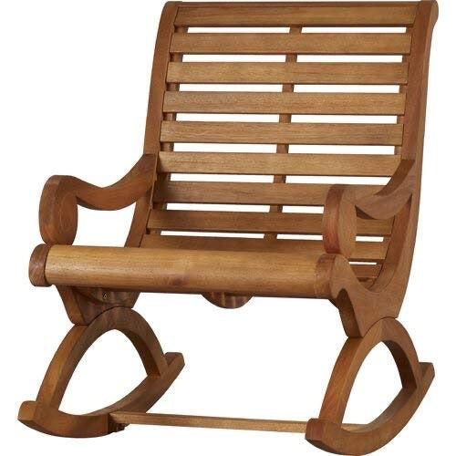 Hindoro Solid Wood Rocking Chair for Living Room