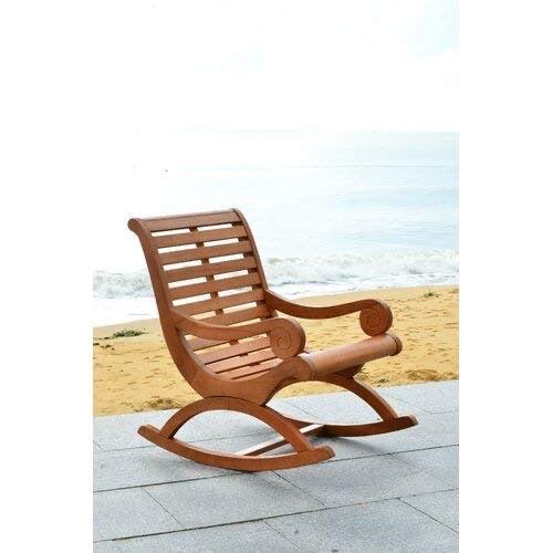 Hindoro Solid Wood Rocking Chair for Living Room