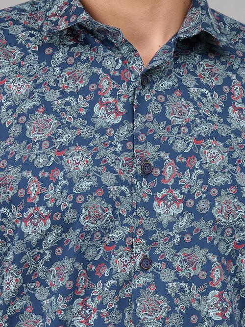 Men Blue PRINT Shirt (GBMKLS2909)