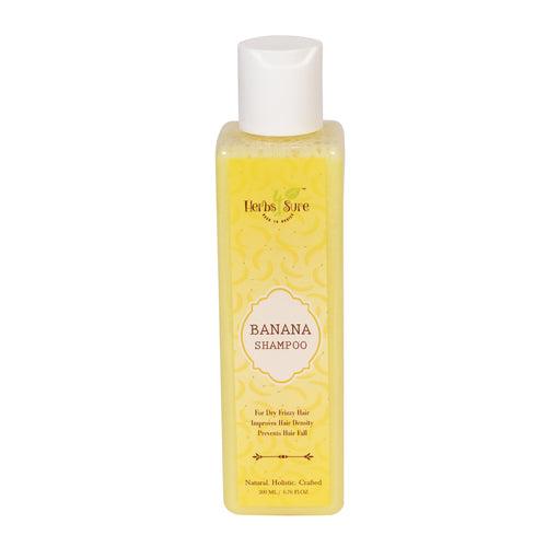 BANANA SHAMPOO - ULTRA NOURISHING- ADDS SHINE TO HAIR- IMPROVES HAIR DENSITY- PREVENTS HAIRFALL