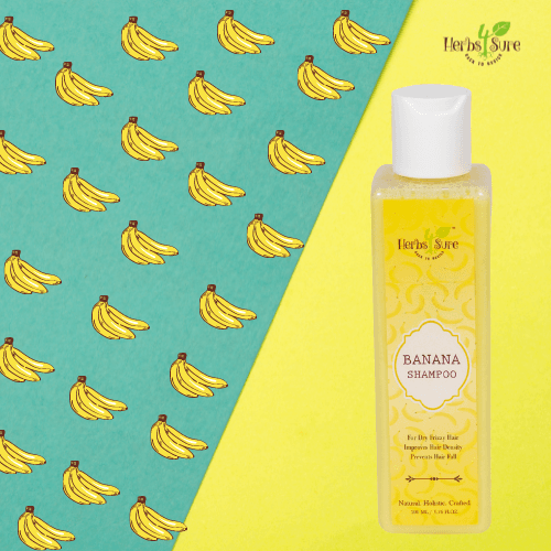 BANANA SHAMPOO - ULTRA NOURISHING- ADDS SHINE TO HAIR- IMPROVES HAIR DENSITY- PREVENTS HAIRFALL