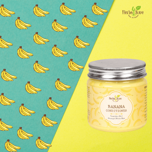 BANANA CONDITIONER - NOURISHES DULL DAMAGED FRIZZY HAIR - DEEP CONDITIONING - PREVENTS HAIRFALL - IMPROVES HAIR DENSITY