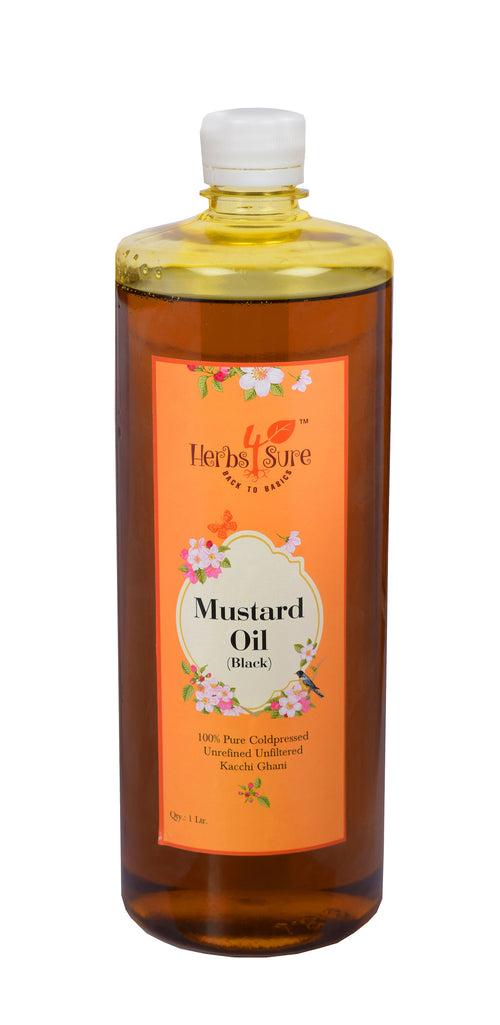 COLD PRESSED WOOD PRESSED BLACK MUSTARD SEED OIL (KACHI GHANI)