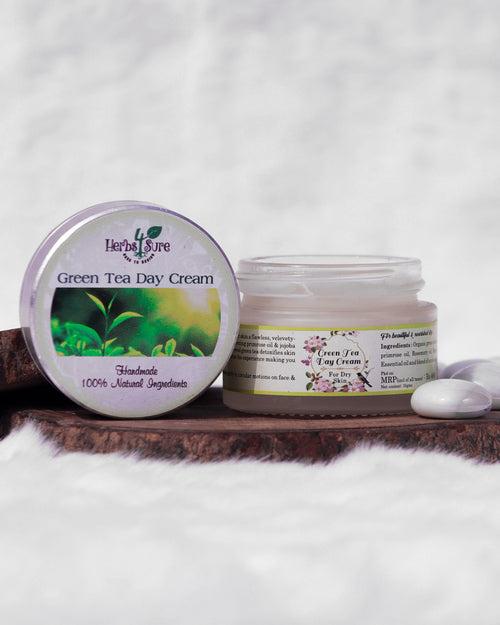 GREEN TEA DAY CREAM- ULTRA HYDRATING DAILY MOISTURE SALVE- BALM LIKE CONSISTENCY FOR VERY DRY SKIN